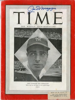 Joe DiMaggio Signed Original 1948 TIME Magazine